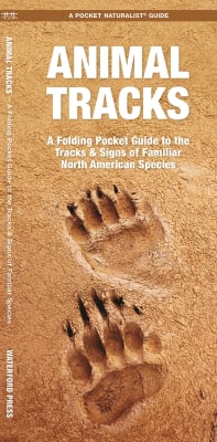 Animal Tracks Folding Pocket Guide. Animal Tracks provides a simplified field reference to familiar tracks and signs of over 65 North American mammals and birds. Laminated for durability, this handy guide also features a ruler for measuring animal t
