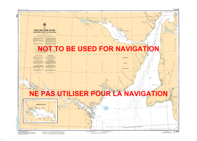 5533 - Roes Welcome Sound (Chesterfield Inlet to Cape Munn) - Canadian Hydrographic Service (CHS)'s exceptional nautical charts and navigational products help ensure the safe navigation of Canada's waterways. These charts are the 'road maps' that guide ma