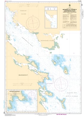 Official nautical chart 5620 showing detailed depth soundings, navigation channels, and island hazards for the entrance to Chesterfield Inlet, Nunavut.