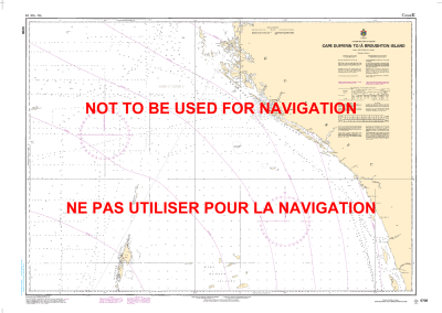 5705 - Cape Dufferin to Broughton Island - Canadian Hydrographic Service (CHS)'s exceptional nautical charts and navigational products help ensure the safe navigation of Canada's waterways. These charts are the 'road maps' that guide mariners safely from