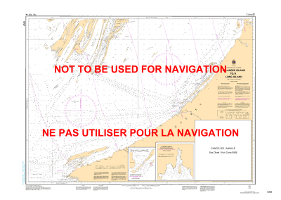 5707 - Belanger Island to Long Island - Canadian Hydrographic Service (CHS)'s exceptional nautical charts and navigational products help ensure the safe navigation of Canada's waterways. These charts are the 'road maps' that guide mariners safely from por