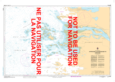 5720 - Approaches to Chisasibi - Canadian Hydrographic Service (CHS)'s exceptional nautical charts and navigational products help ensure the safe navigation of Canada's waterways. These charts are the 'road maps' that guide mariners safely from port to po