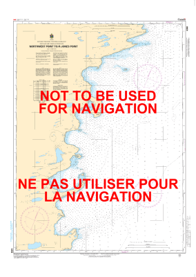 6358 - Northwest Point to Jones Point - Canadian Hydrographic Service (CHS)'s exceptional nautical charts and navigational products help ensure the safe navigation of Canada's waterways. These charts are the 'road maps' that guide mariners safely from por