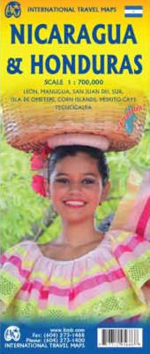 Honduras & Nicaragua Travel Road Map