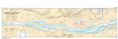 Official Canadian Hydrographic Service (CHS) nautical chart 6419 of the Mackenzie River from Norman Wells to Carcajou Ridge (KM 920â€“980).