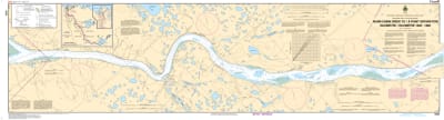 Adam Cabin Creek to Point Separation KM 1400â€“1480 nautical chart showing marine navigation details