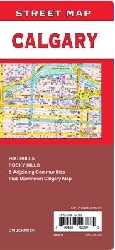 The ultimate folded paper road map for Calgary, Alberta, including Rockyview and Foothills County. Features a detailed street index and a downtown map. Perfect for drivers & navigation.