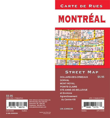 Montreal City Street Map This detailed street map of one of Canada's oldest cities includes Anjou, Beaconsfield, Dollard des Ormeaux, Dorval, Hampstead, Dorval Island, Kirkland, Lachine, LaSalle, Mount Royal, Montreal, Montreal-East , Montrealn North, Mon