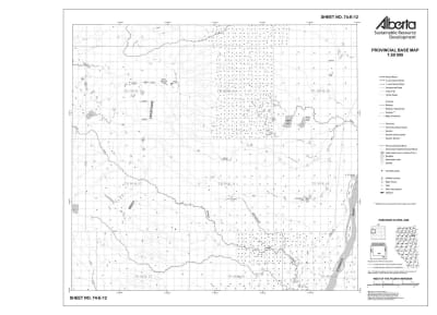 74E12R Alberta Resource Access Map