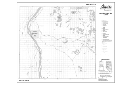74E14R Alberta Resource Access Map