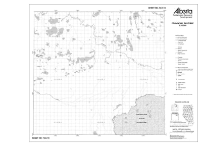 74E15R Alberta Resource Access Map