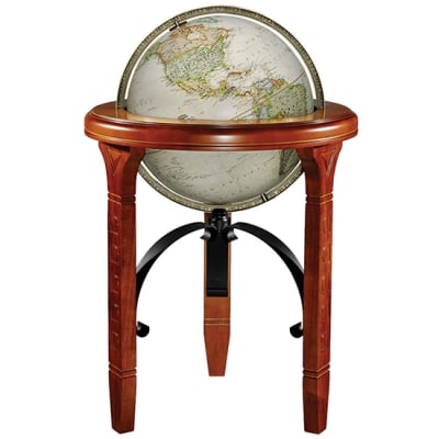 Elevate your space with the National Geographic Jameson Floor Globe, a striking fusion of classic design and modern detail. This impressive 16-inch globe features a stunning antique parchment-style map and raised-relief topography, offering a hands-on exp