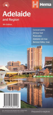 Adelaide City & Suburbs Road Map - Fully Indexed Driving Guide CBD & Region