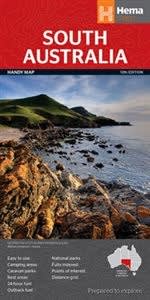 Navigate South Australia with Hemaâ€™s definitive touring map. Features 24-hour fuel stops, camping sites, and detailed insets for Adelaide, the Barossa, and Flinders Ranges.