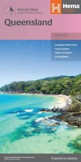 The essential Queensland Touring Map features highways, major, and minor roads across the state. Fully indexed and includes a distance grid. Locate every National Park, Caravan Park, rest area, and crucial 24-hour fuel stop for your QLD adventure.
