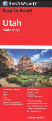 Navigate Utah's stunning landscapes and "Mighty 5" national parks with the Rand McNally Utah Travel & Road Map. This folded map offers unbeatable accuracy, with detailed maps of cities and national parks like Zion and Arches.