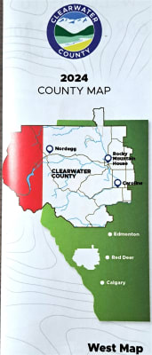 Clearwater West Landownership Map - MD 99. County and Municipal District (MD) maps show surface land ownership with each 1/4 section labeled with the owners name. Also shown by color are these land types - Crown (government), Freehold (private) and Crown