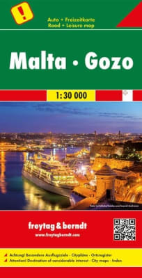 Malta Detailed Travel Map. In addition to the clear design, and shaded relief these road maps have a lot of additional information such as; roads, sights, camping sites and various townships. The extensive index of local authorities also allows for a quic