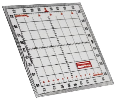 Douglas Square Aviation Protractor. This Douglas Square Protractor is custom made by Hammond Aviation for training and navigational purposes. Use this 5 inch by 5 inch protractor for all your chart navigation needs.