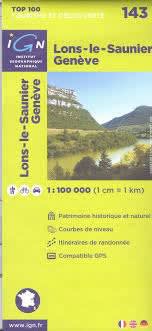 143 Lons-le-Saunier Geneve France Detailed Map