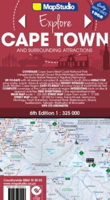 Cape Town & Surrounding Attractions travel map. This detailed map of Cape Town and the surrounding attractions is a detailed map of the Western Cape, Overberg and Winelands. Coverage includes Cape Town,West Coast Cape, Winelands, Breede River Valley, Over