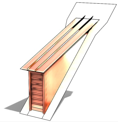 Shed Roof Vent, Sloped Roof Vents, Roof Dormers, Roof Vents, Pitched Roof Vent, Shed Vents, Shed Dormer Vent, Dormer Louver, Copper Roof Louver, roof vent, copper roof louver