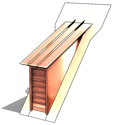 Shed Roof Vent, Sloped Roof Vents, Roof Dormers, Roof Vents, Pitched Roof Vent, Shed Vents, Shed Dormer Vent, Dormer Louver, Copper Roof Louver, roof vent, copper roof louver