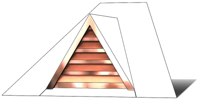 roof vent, copper full dormer, gable roof vent, copper gable vent, pitched roof vent, pitched copper vent, triangular vent, copper triangular vent, vent, roof full dormer