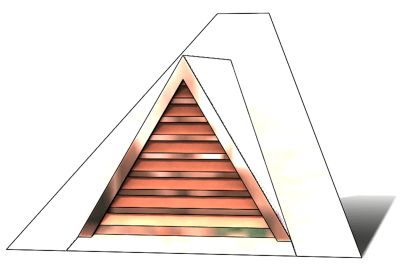 roof vent, copper full dormer, gable roof vent, triangular roof vent, copper gable roof vent, pitched roof vent, pitched copper vent, copper, vent, triangular roof vent, triangular roof dormer