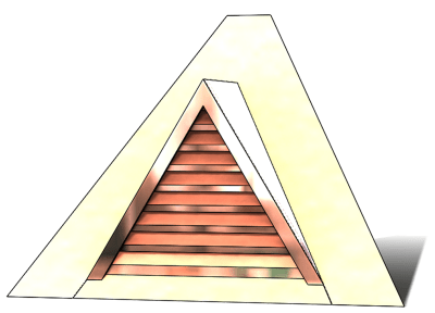 roof vent, copper full dormer, gable roof vent, triangular roof vent, copper gable roof vent, pitched roof vent, copper vent, copper