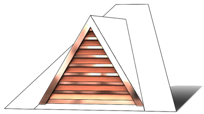 roof vent, copper full dormer, gable roof vent, triangular roof vent, copper gable roof vent, pitched roof vent, pitched copper vent, copper