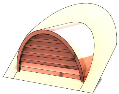 copper roof vent, half round roof vent, half circle roof vent, circle top roof vent, radius roof vent, half round dormer, dormer roof vent, radius roof vent, eyebrow roof dormer, copper half circle vent