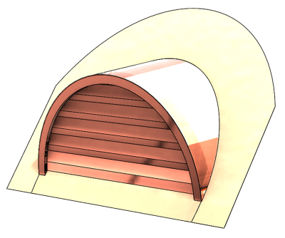 copper roof vent, half round roof vent, half circle roof vent, circle top roof vent, radius roof vent, half round dormer, dormer roof vent, radius roof vent, eyebrow roof dormer, copper half circle vent