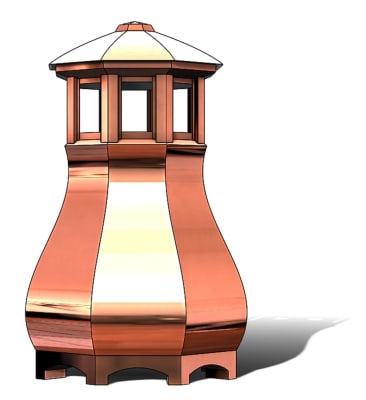 Baker's Copper Chimney Pot