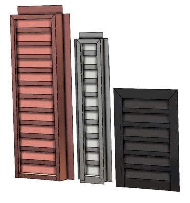 RECTANGLE LOUVERS