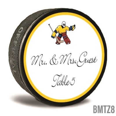 Your Bar Mitzvah can be personalized and memorable with custom printed pucks