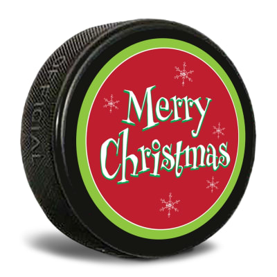 merry christmasCustom Printed Pucks