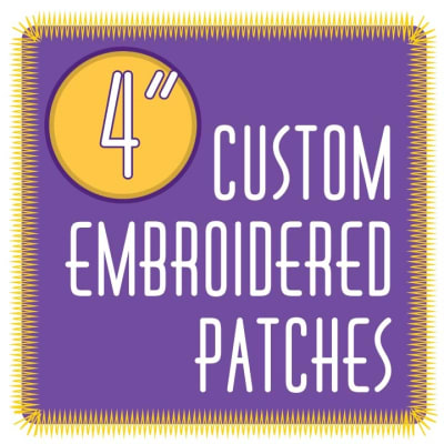 custom patches 4.0" embroidered custom embroidered patches 4.0"