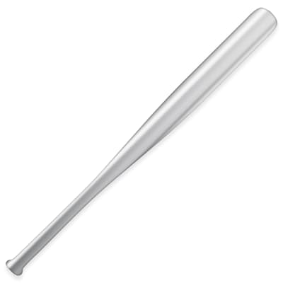 silver mini baseball bat