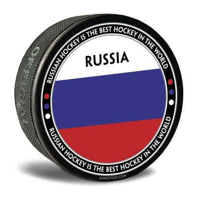 world junior hockey Team Russia, Team Russia hockey puck
