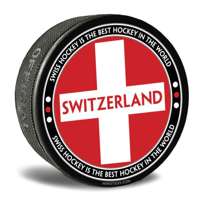 world junior hockey Team Switzerland, Team Switzerland hockey puck