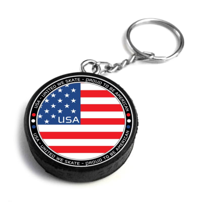 Team usa customizable hockey pucks and custom printed pucks
