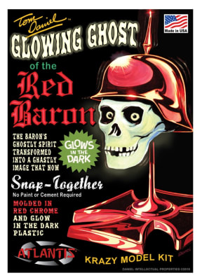 Tom Daniel Ghost of the Red Baron Glow in the Dark Red Chrome  Edition