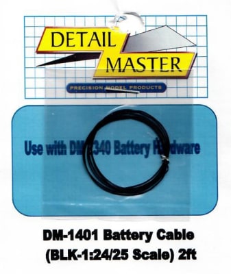 Detail Master Black Battery Cable