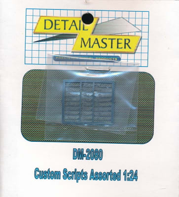 Custom Scripts (Photo Etch) - Assorted for 1/24 & 1/25