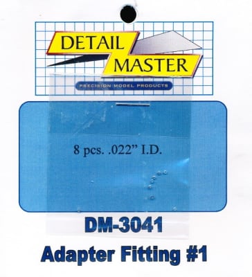 Detail Master Adapter Fitting #1 (8pcs) (.022 ") for 1/24 & 1/25