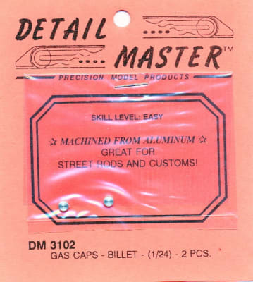 Detail Master Gas Caps (2 pcs) for 1/24 & 1/25