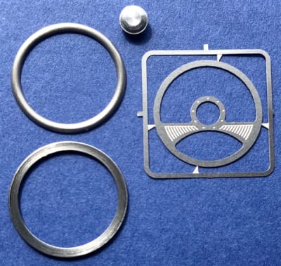 Two Spoke Billet Steering Wheel for 1/24 & 1/25