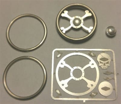 Toxic Skull Billet Steering Wheel for 1/24 & 1/25