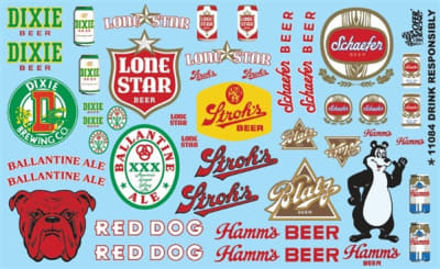 Drink Responsibly Beer Logos  (1/25 or 1/24)